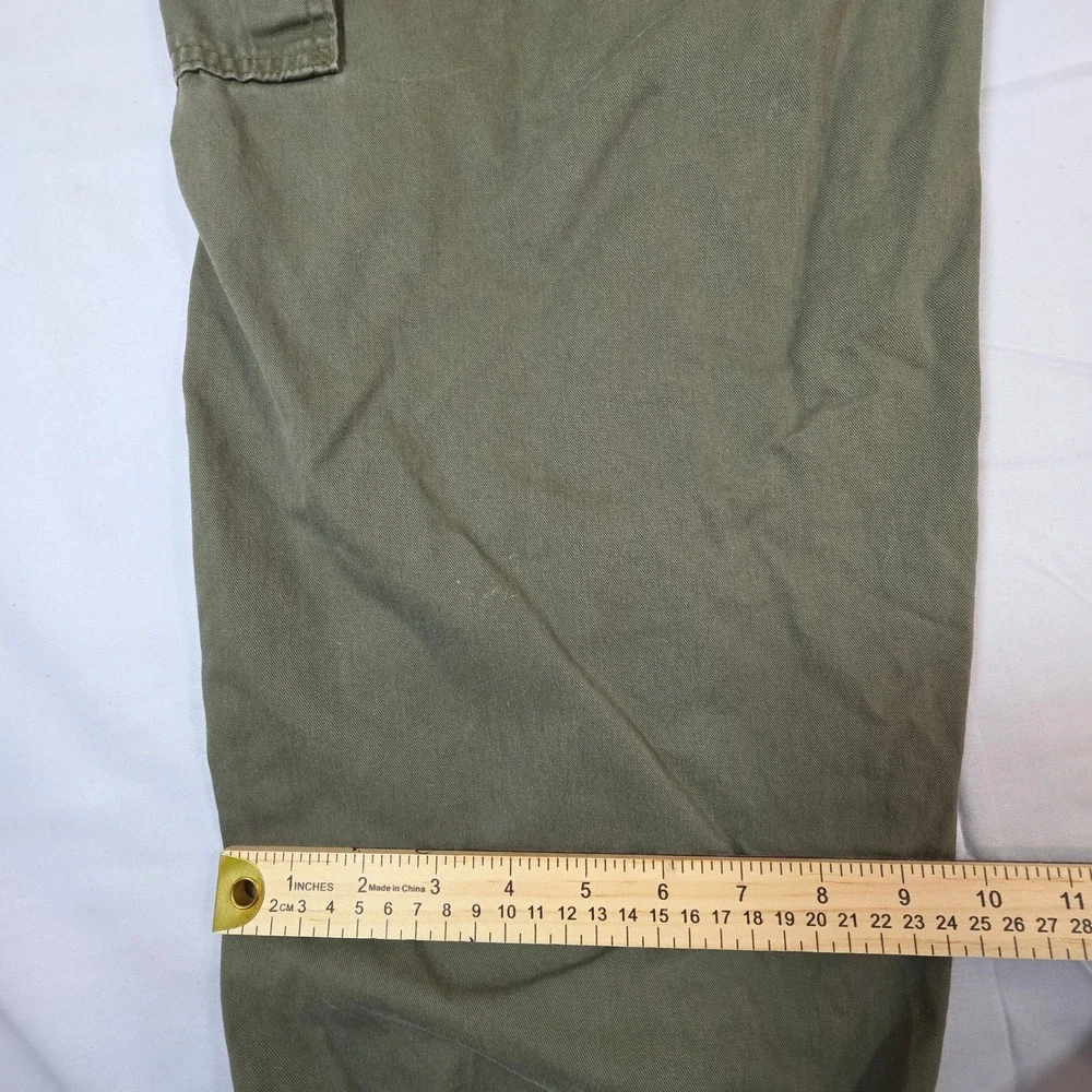 Levis 94 Baggy Cargo Pants Olive Green W30 L30 Utility Drawstring Hem